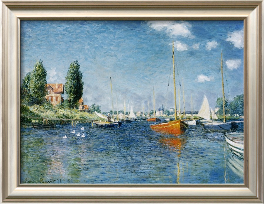 Red Boats, Argenteuil - Claude Monet Paintings